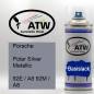Preview: Porsche, Polar Silver Metallic, 92E / A8 92M / A8: 400ml Sprühdose, von ATW Autoteile West.